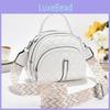 Stylish Mini Quilted Handbag Elegant Pu Material Versatile Shoulder Crossbody Bag Black Blue Khaki Gray White Pink