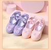 PJ10 Bow Girl Soft Sole No-Tie Cat Paw Ballet Practice Shoes for Body Shaping and Dancing