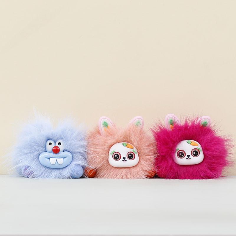 Plush Rabbit Keychain With Short Pile Fabric For Bag Decoration And Collectors Gift