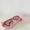 1pc Cute Pink Pig Organizer Tray, Desk Decor Holder for Eyeglasses, Jewelry & Office Small Items