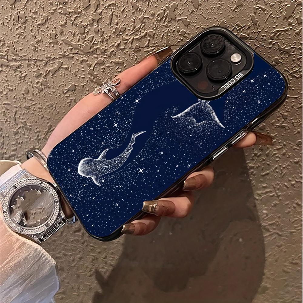 Whale In Deep Sea Mobile Phone Case Anti-fingerprint Phonecase for IPhone 18 16 15 14 13 12 11 Pro/Max/Plus Shock-proof Rear Cover
