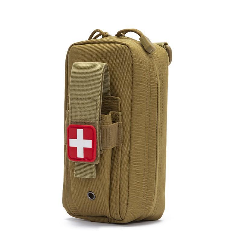 Portable First-aid Bag Nylon MOLLE Outdoor Medical Storage Accessories Waist Military Fan Hanging