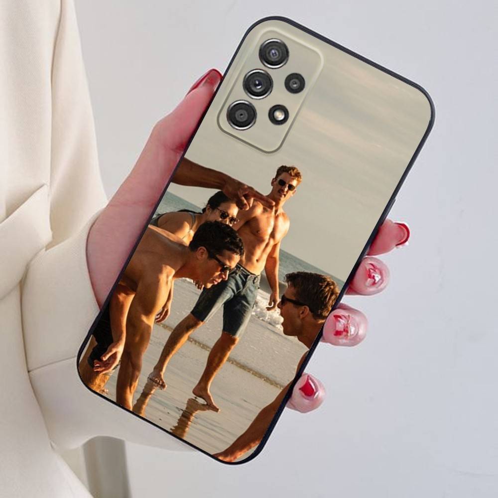 G-Glen P-Powell Phone Case For Samsung S24,21,22,23,30,Ultra,20,Plus,Note,10,9,Black Soft Silicone Case