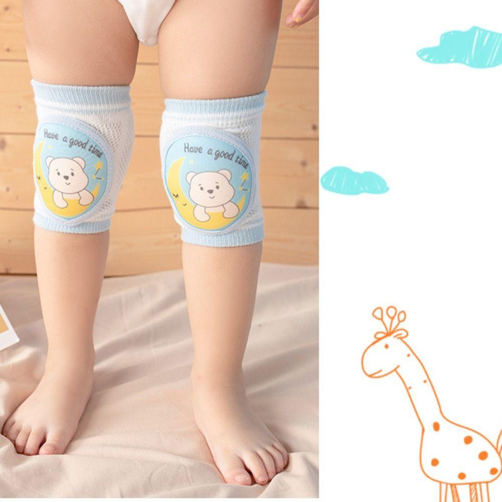 Reticular Baby Cartoon Knee Pads Cotton Polyester Crawling Toddler Protector