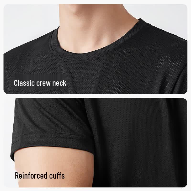 Men's Ice Silk Mesh Short Sleeve T-Shirt