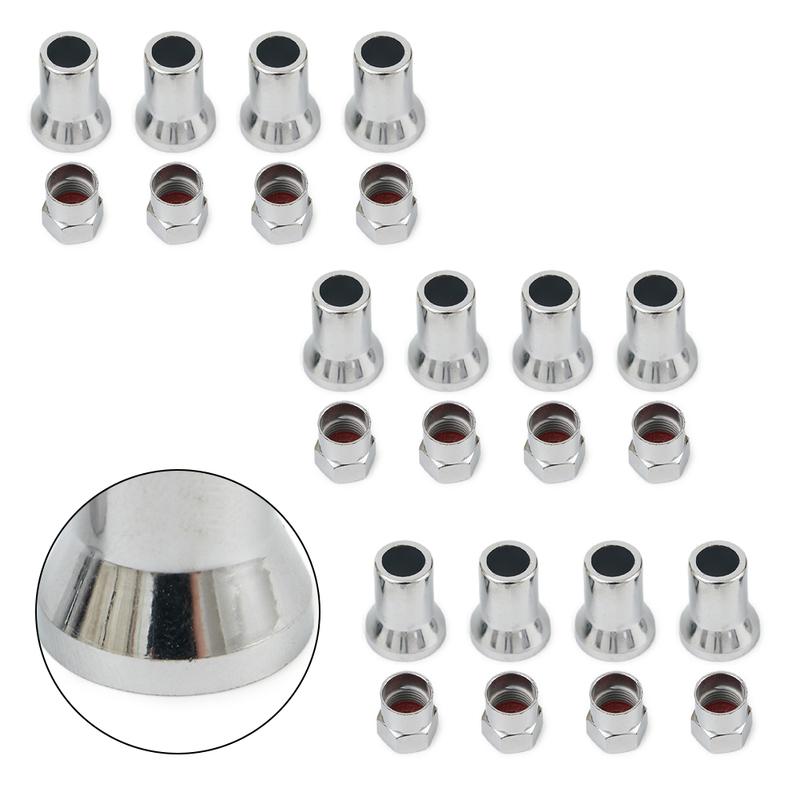 TR413 Chrome Car Truck Tire Wheel Tyre Valve Stem Hex W/ Sleeve Covers Hot Sale Left Right Front Rear Auto Accessories