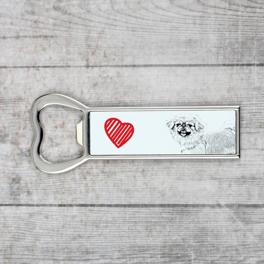 Pekińczyk - Otwieracz Do Butelek Z Psem, Personalizowany Otwieracz Na Lodówkę, Wyjątkowy Upominek Dla Mężczyzny Marki Art-Dog