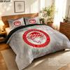 Olympiacos FC Vzorované povlečení Domácí dekorace Narozeninový dárek ( 1 povlak na peřinu + 2 povlaky na polštář, bez náplně),merchandise pro fanoušky.