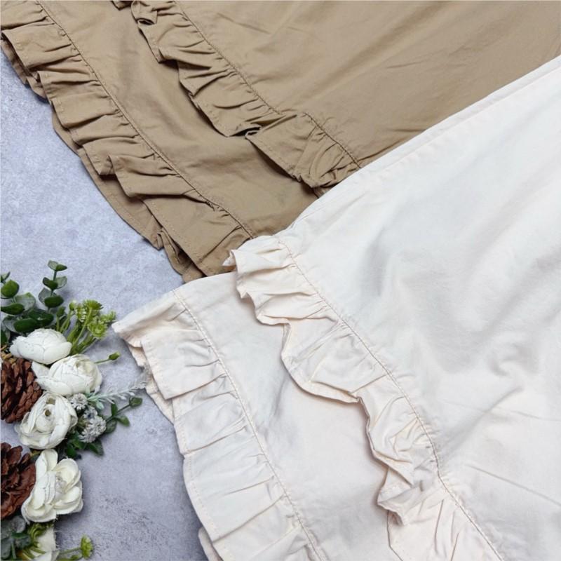 Johnature Japanese Fungus Trim Pants Summer Retro Elasticated Waistband Thin Breathable Women Casual Pants