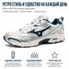 Mizuno MXR Schneeweiß Majolikablau Silber Unisex Sneaker D1GA245102