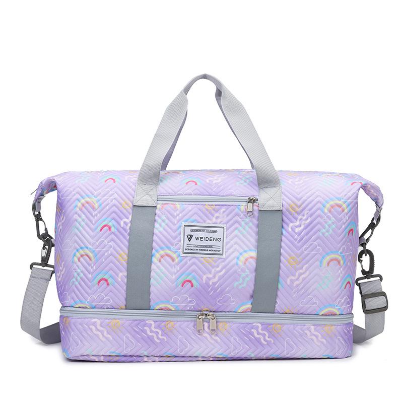 Dry and Wet Separation Yoga Mat Yoga Bag Large Capacity Fresh and Fashionable Hand-held Travel Bag Can Be Put On A Lever and Shoe Bin
