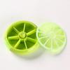 Transparent 7-Day Round Rotating Pill Organizer - Portable Mini Box with Seven Compartments