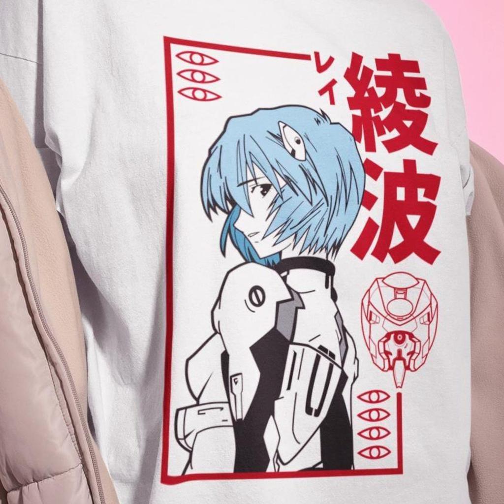 Rei Ayanami Anime T-Shirt – Evangelion Shirt,EVA Tee,Manga Cosplay Merch