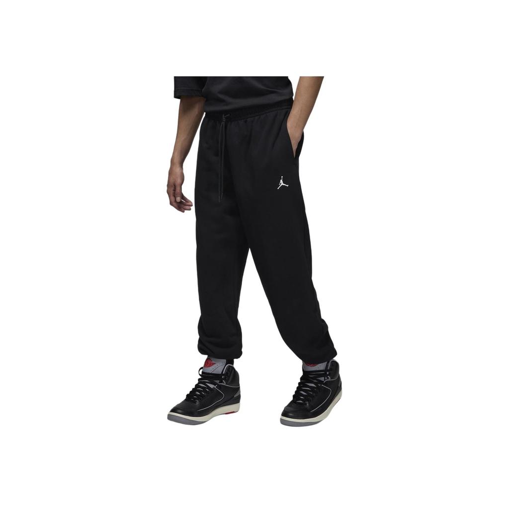 Jordan Brooklyn Fleece Jogging Breathable Knitted Sports Pants Men bottoms Black White FV7279-010