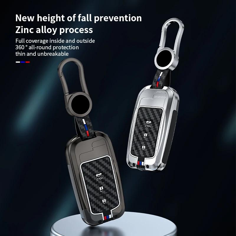 Zinc Alloy Car Key Case Cover For Toyota Camry Corolla RAV4 Highlander Avalon 2015 - 2017 Smart Control Protector Shell Holder
