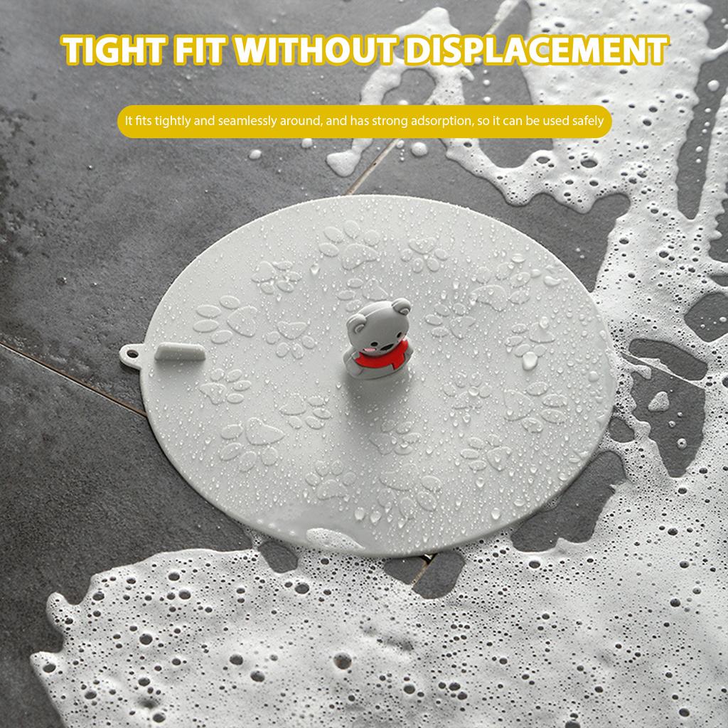 Cartoon Deodorant Floor Drain Cover Sink Plug Anti-clogging  Bathtub Pool Strainer Hair Stopper Sewer Round for Kitchen Bathroom