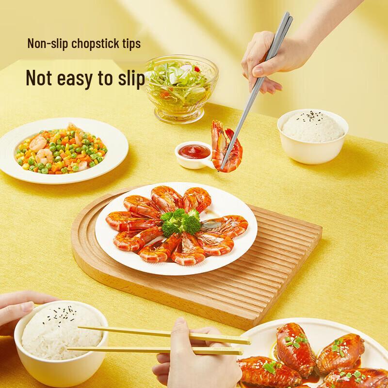COOKER KING Little Yellow Duck Alloy Chopstick Set