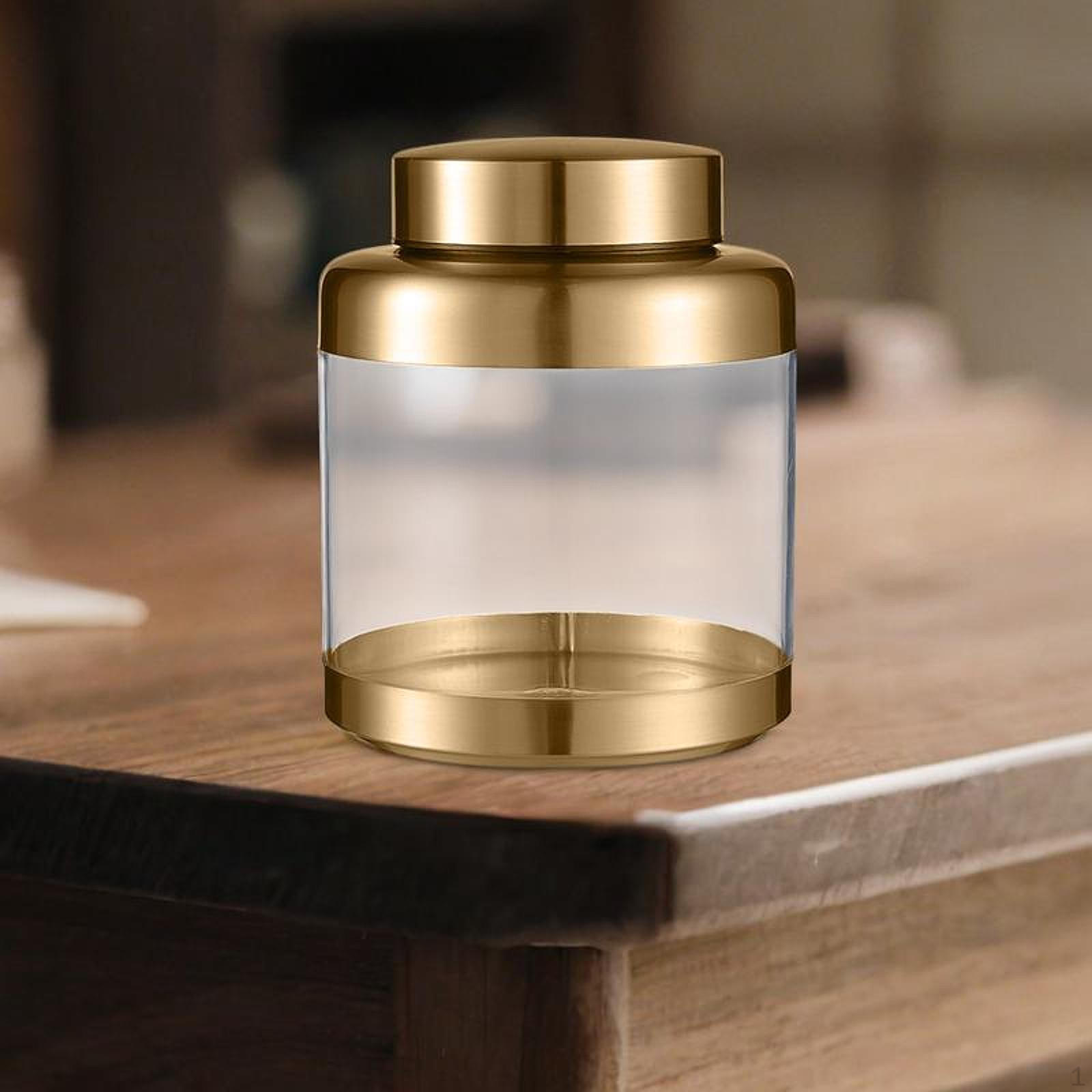 

Герметичная банка-контейнер для хранения продуктов, специй, чая, для зерна, снеков, риса золотой