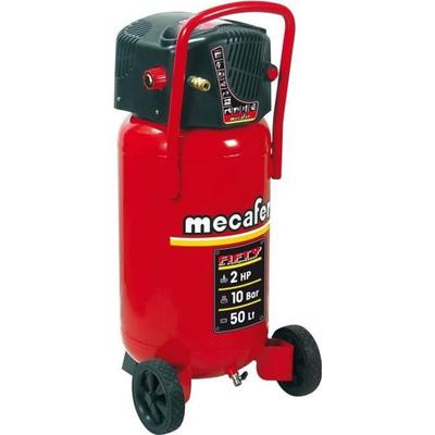 MECAFER FIFTY Vertical Air Compressor - 50L - 1500W - 10 Bars - 2 HP Without Oil