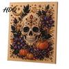 Happy Halloween Atmosphere Decor Ghost Faux Pearl Art DIY Kit Spooky 3D Bead Unique Home Painting Crafts Gothic Wall for Adults Beginners Decorative