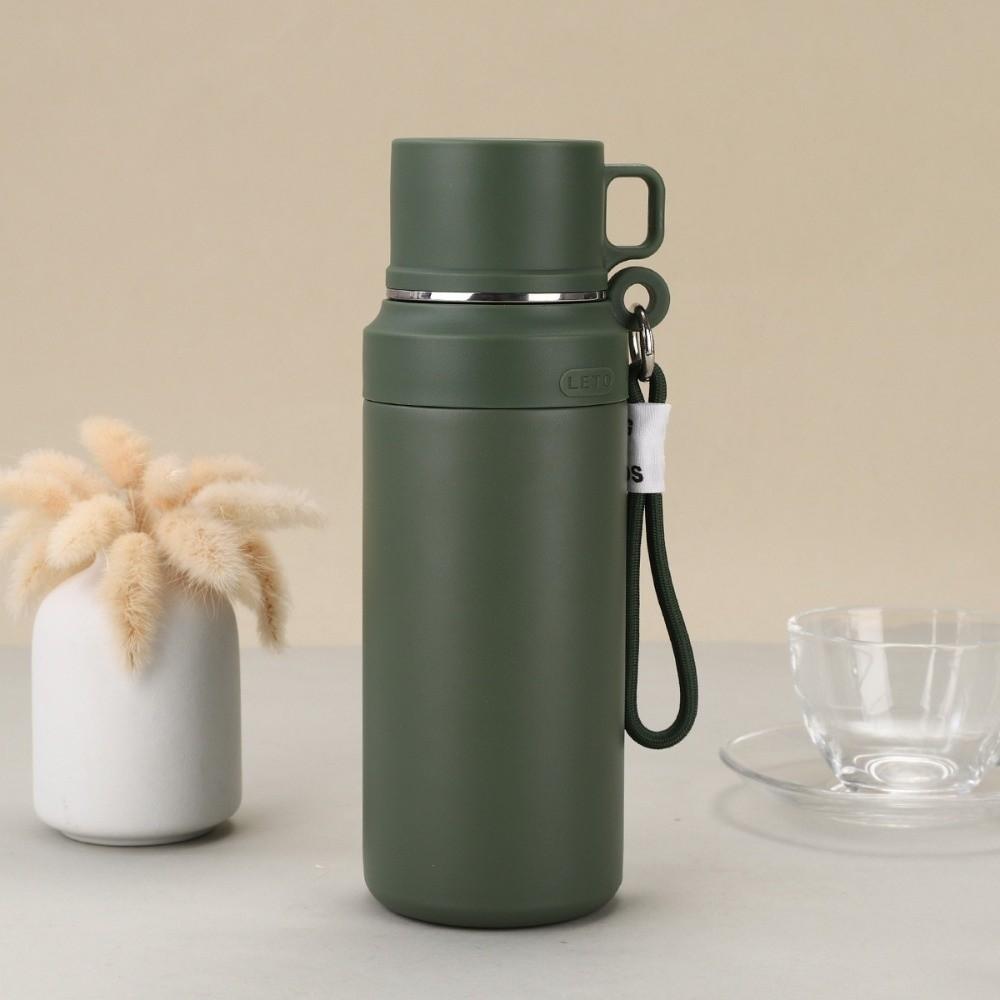 Leakproof Portable Water Cups Double Wall Thermal Water Bottle  for Hot and Cold Drinks