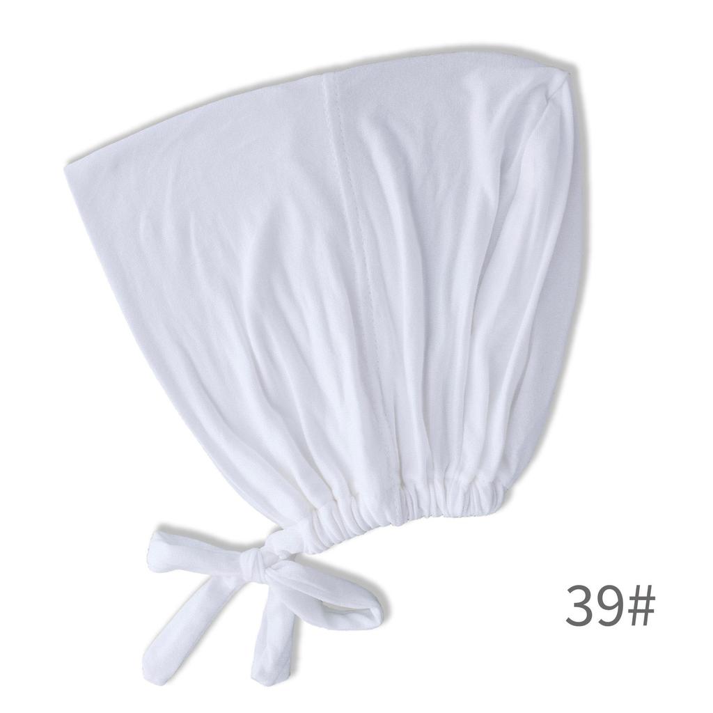 Premium Mercerized Cotton Adjustable Elastic Hair Cover Cap