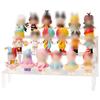 3 Tier Acrylic Display Risers Organizer for Cosmetics For Perfumes Cupcakes and Collectibles 30cm Length Clear Shelf Stand