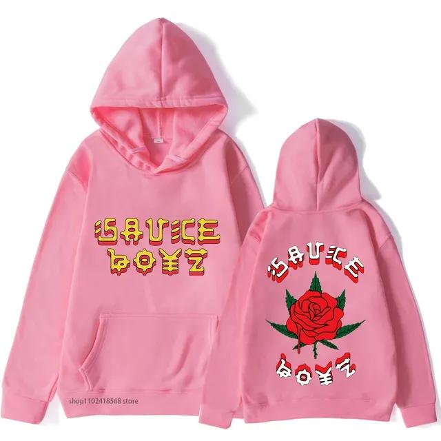 Eladio Carrion Sauce Boyz Hoodies Monarca Harajuku Anime Lässig Kawaii Manga Sweatshirts Cartoon Kleidung Damen Streetwear
