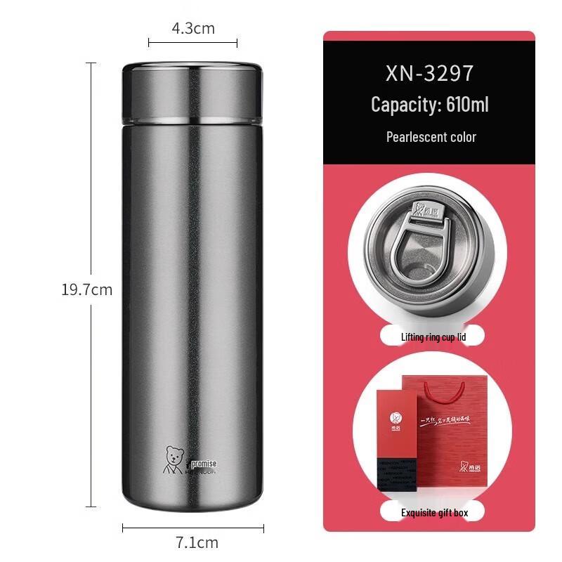 Xinuo Portable Men s Insulated Tea Mug with Handle