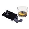 Ice Stones for Whiskey Cooling Cubes for Wine Drinks Whiskey Stones Granite Pouch Champagne 9 Pieces WHITE