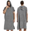 Microfiber Hooded Poncho Towel - Quick-Dry Changing Robe for Swimming, Surfing, and Beach for Men & Women