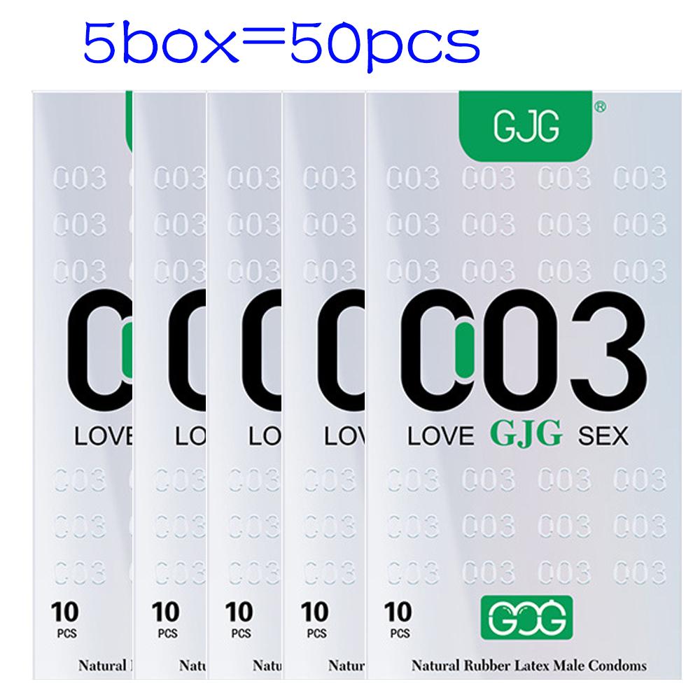 003 Ultra-thin Condom Super Safe Super Smooth Latex Condom Penis Ring Sex Product for Adult