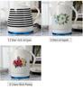 Blue & White Porcelain Electric Kettle: Large Capacity, Automatic Power-Off, Perfect for Home Tea Boiling.