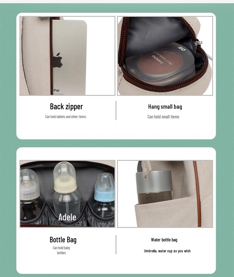 All-Season Large Capacity Multifunctional Mommy Backpack with Multiple Compartments