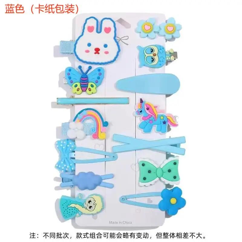 

Floves Shop 14PCS Cute Hair Clip Set Kids Bangs Hairpin Flower Fruit Baby Girl Barrettes Hair Accessories
