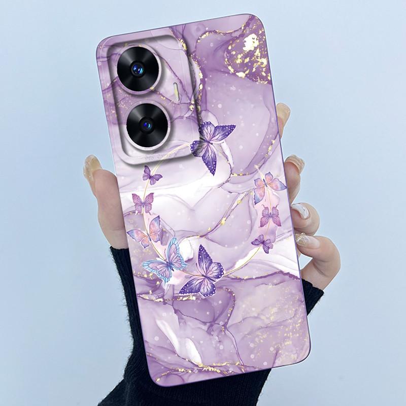Hülle für Realme C55 NFC Realme C55 4G Narzo N55 2023 Handyhülle Süßer Panda Süße Mädchen Katzen Weiches Silikon Stoßfeste Abdeckung