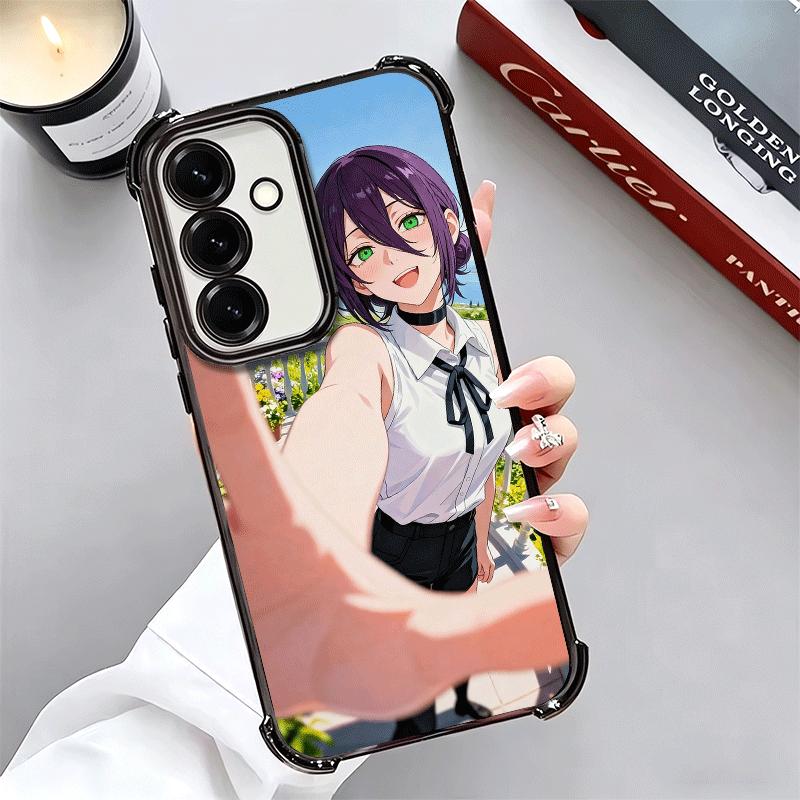 Anime Character R-Reze CSM Plating Phone Case For Samsung A17 A07 A37 A57 A16 A56 A15 A55 A14 A54 A13 A53 A26 A36 A25 A35 A24 A3