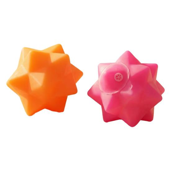 

Игрушка-погрызушка для домашних животных, снимающая скуку, интерактивная игрушка для собак со звуковым эффектом отскока, текстура «Звездная шишка», устойчивая к укусам, для жевания