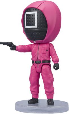 TAMASHII NATIONS Figuarts Mini Squid Game Masked Approximately 90mm ABS PVC Painted Action Figure Manager, &