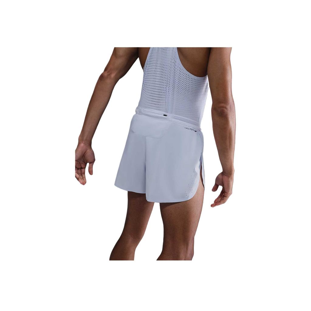 Nike Dri-FIT ADV AeroSwift Series Swoosh Comfortable Soft Elastic Waist Sports Shorts Men Shorts White Black FN3352-057