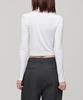 MUSINSA STANDARD WOMAN Women'S Slim Crop Turtleneck Long Sleeve T-Shirt [White]