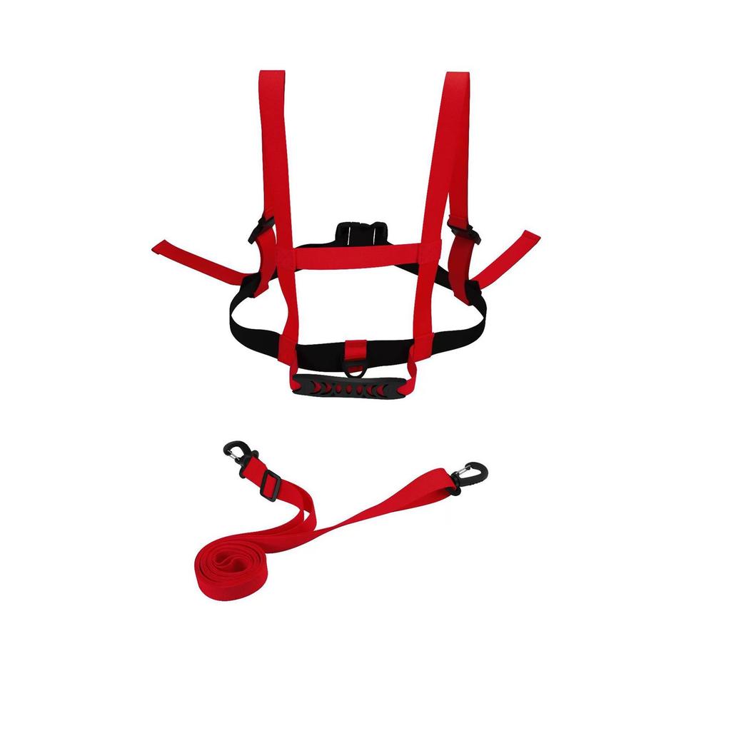 Protective Skiing Training Belt–Outdoor Safety with Chest, Back Support, and -Fall Traction Rope, Ski Training Safety Equipment