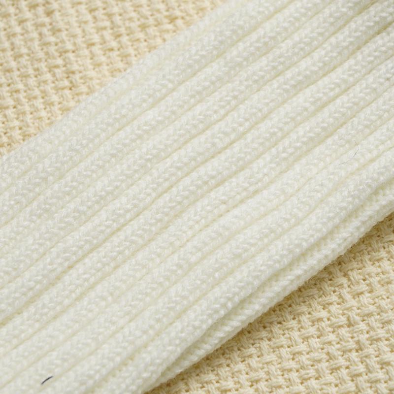 Women's Winter Warm Leg Warmers Female Knitted Hairy Warm Foot Cover Solid Color Lolita JK Warm Leggings Boot