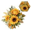 Sunflower Wall Stickers Set of 8 for Cabinet Bedroom and Living Room Decoration PVC Material 29x29CM Easy To Maintain