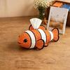 Handmade Animal Tissue Box Making Set with Thread Needle Sewing Pin Patchwork Cloth for Home Desk Use and Quilting Craft