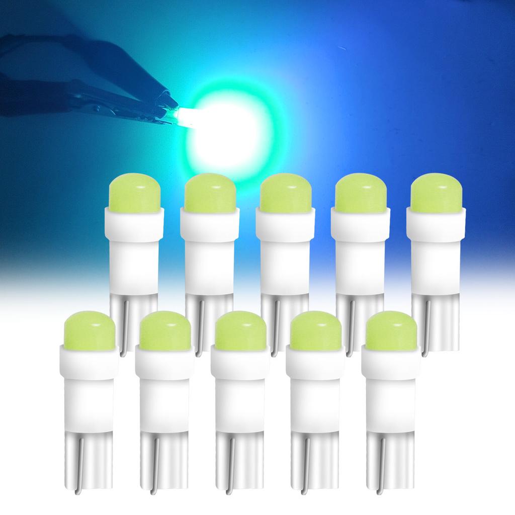 10PCS T5 LED Lights W1.2W W3W LED Car Interior Light Auto Side For Car Turn Signal Dome Door Reading Backup Clearance Lights Back Up Lights 1