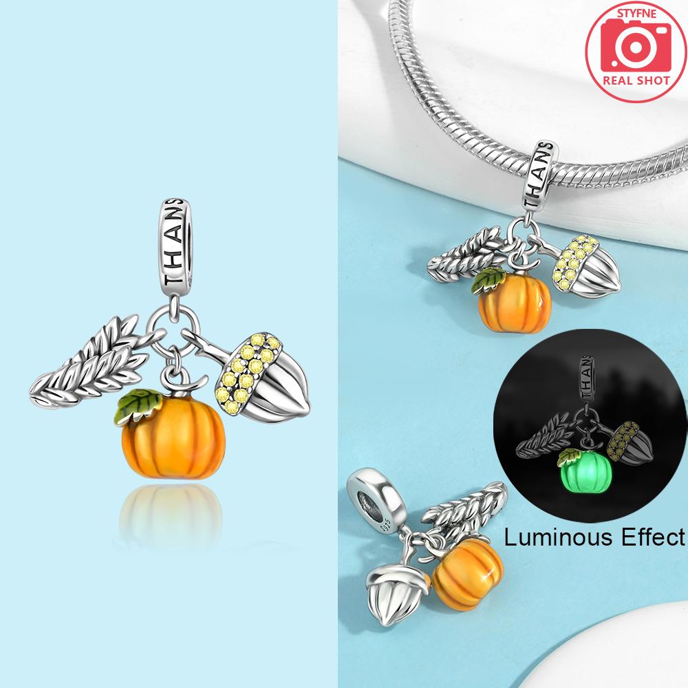 Copper Metal High Quality Fine Jewelry Food Pumpkin Car Cake Avocado Pizza Charm Bead Components Bead Components Compatible With Bracelet High