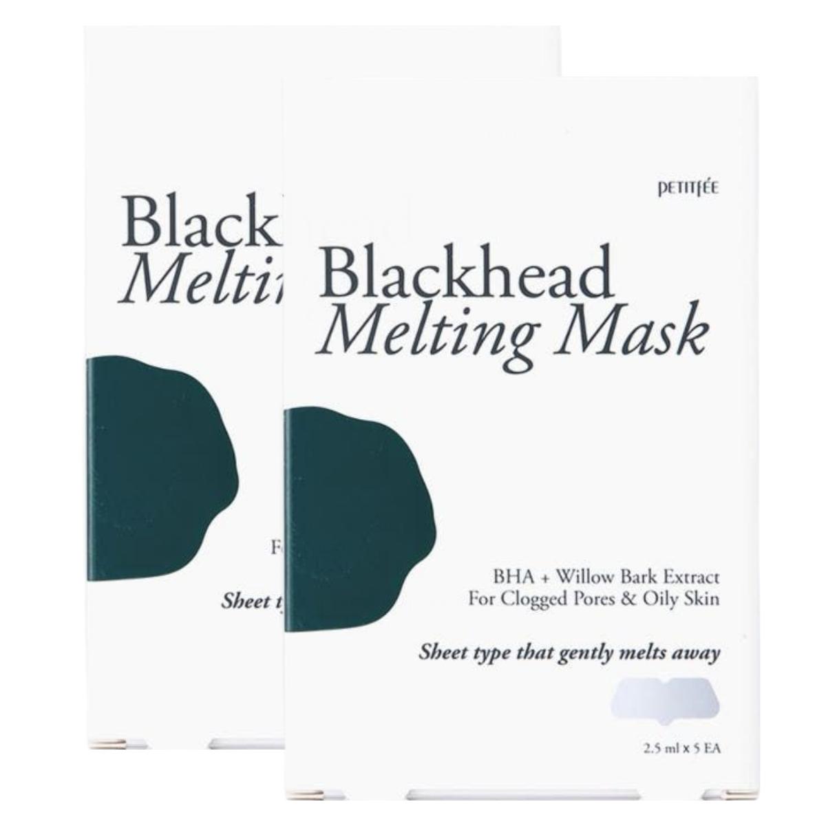 

Petitfee Blackhead Melting Mask: Sebum Control & Pore Purifying (2.5ml x 10 Sheets)
