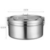Potravinářská nerezová ocel 304 kulatý obědový box pro studenty, kancelářské pracovníky, obědové boxy s víčky, venkovní kempingové obědové boxy
