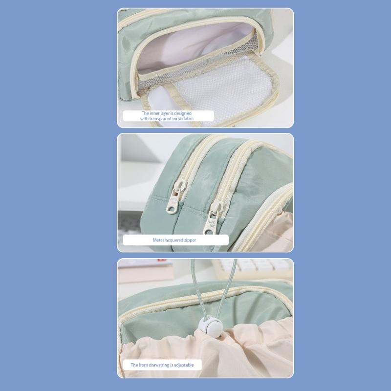 High Capacity Pencil Case Multi Compartments Pen Pouches Pen Organizers Pen Storage Bag Travel Makeup Pouches for Women
